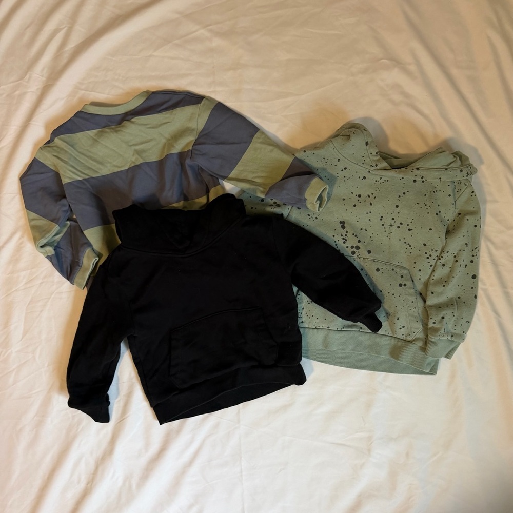 H&M Kids Blue and Black Hoodie Set